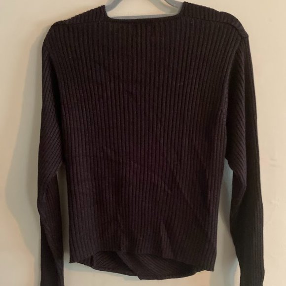 Vintage Fia Italia Handloomed Black Wrap Sweater - Picture 6 of 6